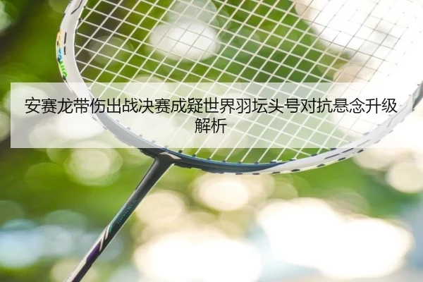 安赛龙带伤出战决赛成疑世界羽坛头号对抗悬念升级解析